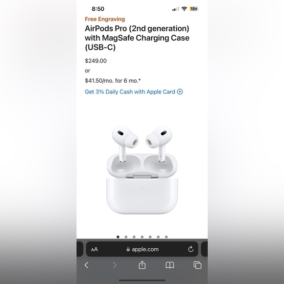 Apple Airpod Pro Gen 2 w/ MagSafe Case (USB-C) - Picture 5 of 5